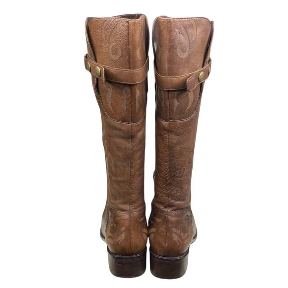 Matisse Women’s Creed Brown Leather Embossed Western Boot Size US 7 - Picture 8 of 12